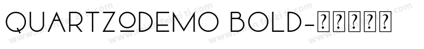 QUARTZOdemo Bold字体转换